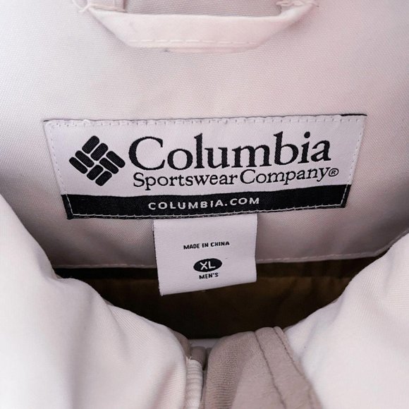Columbia Puffer Jacket White Down Fill Mens XL - Picture 4 of 8